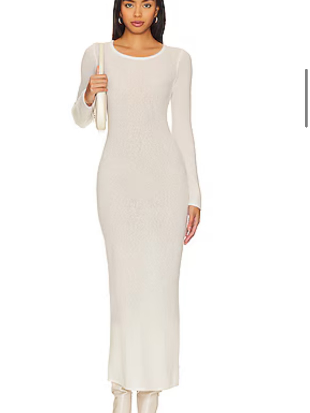 American Vintage Cream Long-Sleeve Maxi Dress